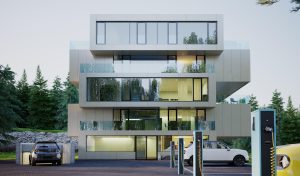 3d electric car building