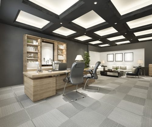 3d rendering luxury business meeting working room executive office scaled 1