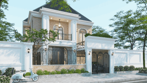 Biệt thự tân cổ điển: Phong cách nhà ở sang trọng, đẳng cấp vượt thời gian 1 Thiet ke biet thu tan co dien 4