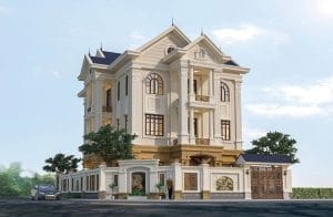 Bí Quyết Xây Dựng Biệt Thự Tân Cổ Điển Đẳng Cấp Cho Gia Đình 1 mau biet thu tan co dien 2 mat tien dep 1