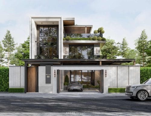 Thiet ke biet thu hien dai sang trong Dinh Villa 35