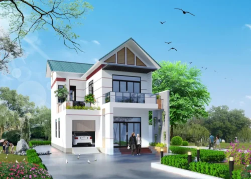 mau nha dep voi khong gian vuon rong thoang 653117ef37e8f8ed43042b6b