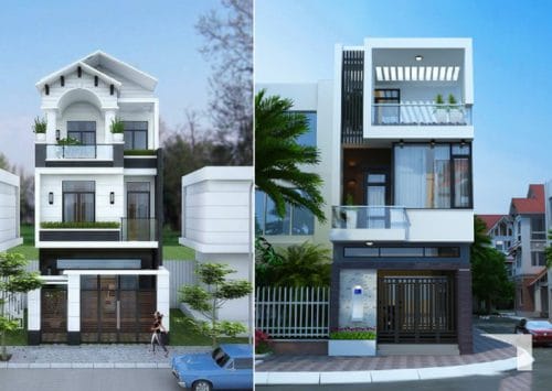 Dịch vụ san lấp mặt bằng công trình xây dựng giá rẻ tại Thanh Oai 1 mau thiet ke mat tien nha pho 3 tang dep 01 1